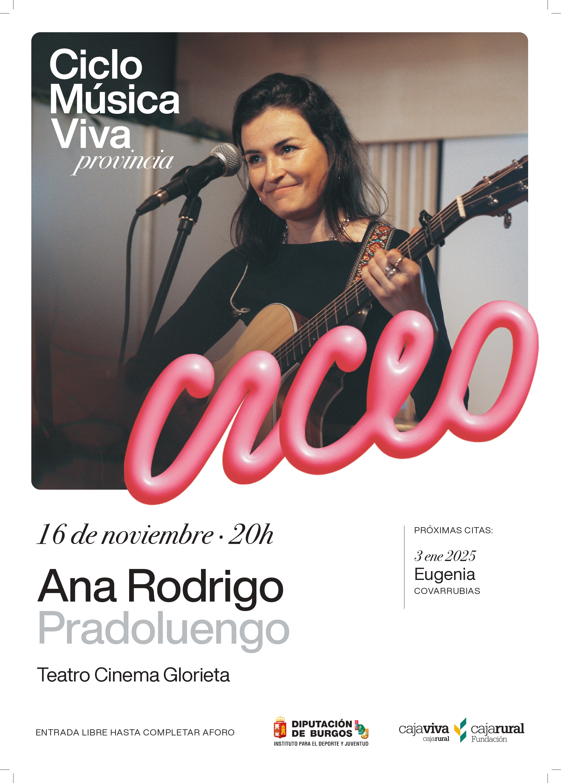 🎤 CONCIERTO ANA RODRIGO - 16 NOVIEMBRE 2024 🎤