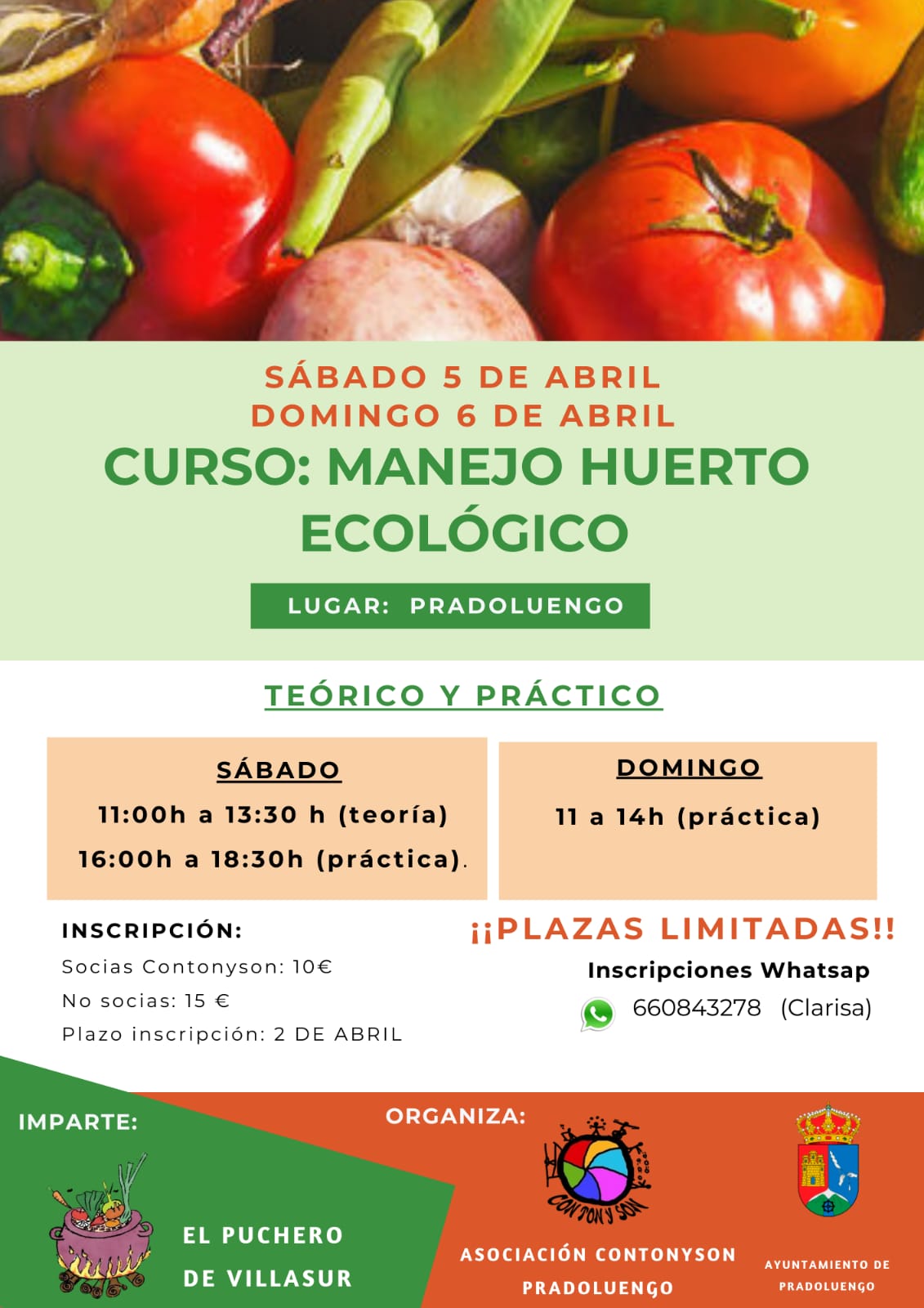 🥔 CURSO MANEJO DE HUERTO ECOLÓGICO 🥦