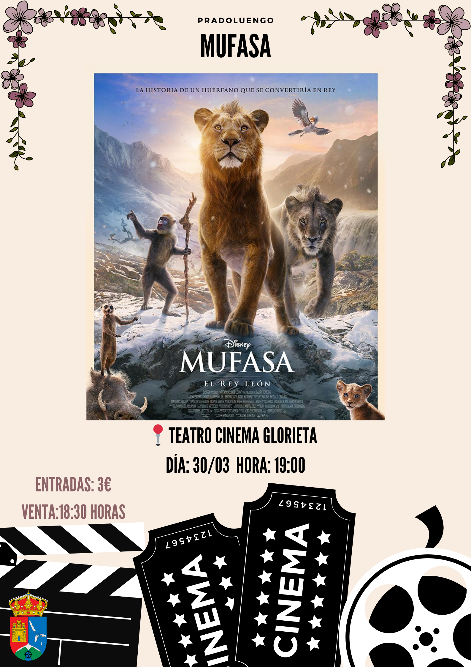 🎬 CINE EN EL TEATRO - "MUFASA: EL REY LEÓN" 🎬