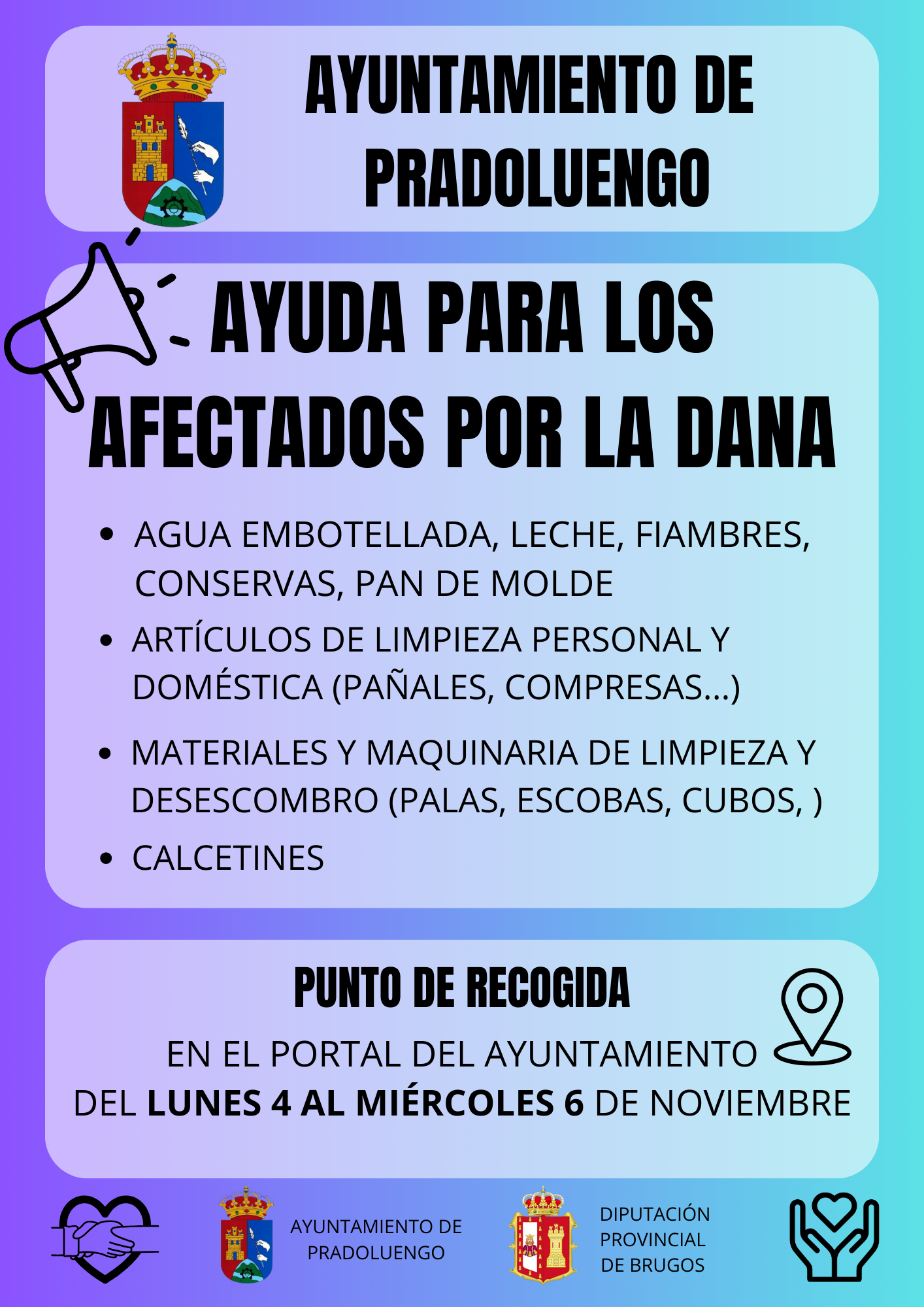 AYUDA PARA LOS AFECTADOS POR LA DANA