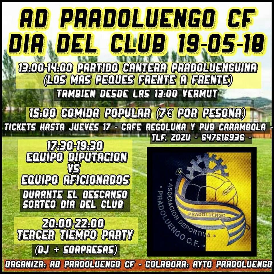DÍA DEL CLUB 2018 - 19 - DE MAYO PRADOLUENGO.
