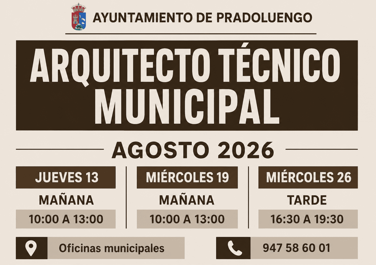 CITAS ARQUITECTO TÉCNICO MUNICIPAL - AGOSTO 2026
