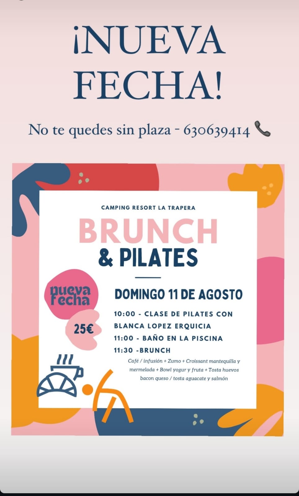 🤸‍♀️ BRUNCH & PILATES - CAMPING RESORT LA TRAPERA 🧎‍♂️