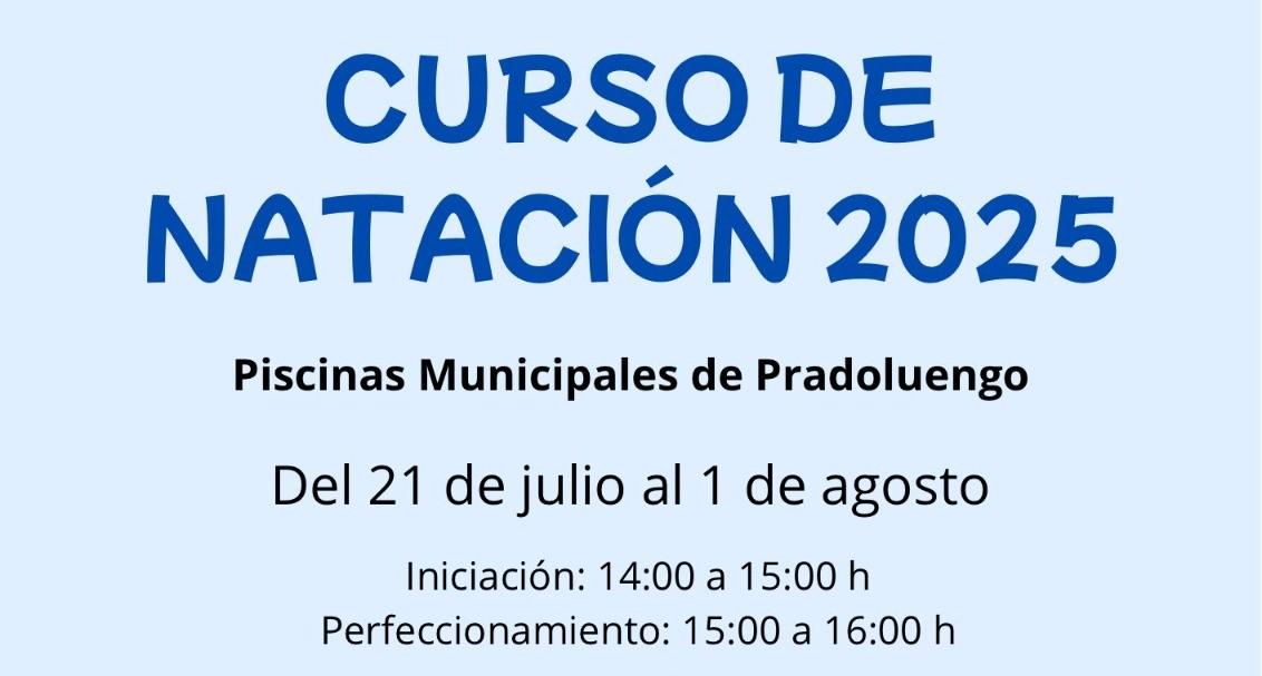 CURSO DE NATACIÓN 2025 - PISCINAS MUNICIPALES